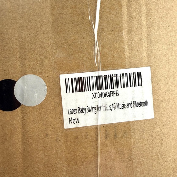 Larex Baby Auto Swing Electric Infant Rocker 5 Speeds Remote Music Gray 0-6M - Picture 10 of 11